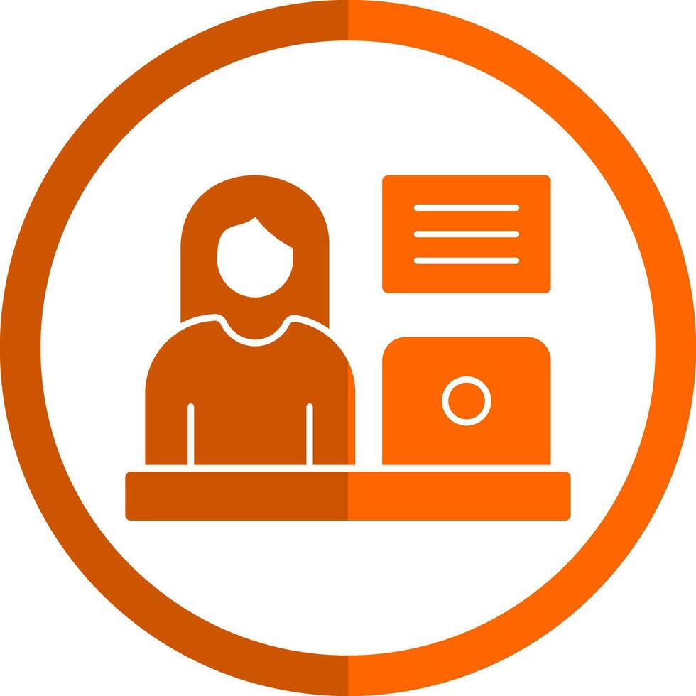 Blogger Vector Icon Design