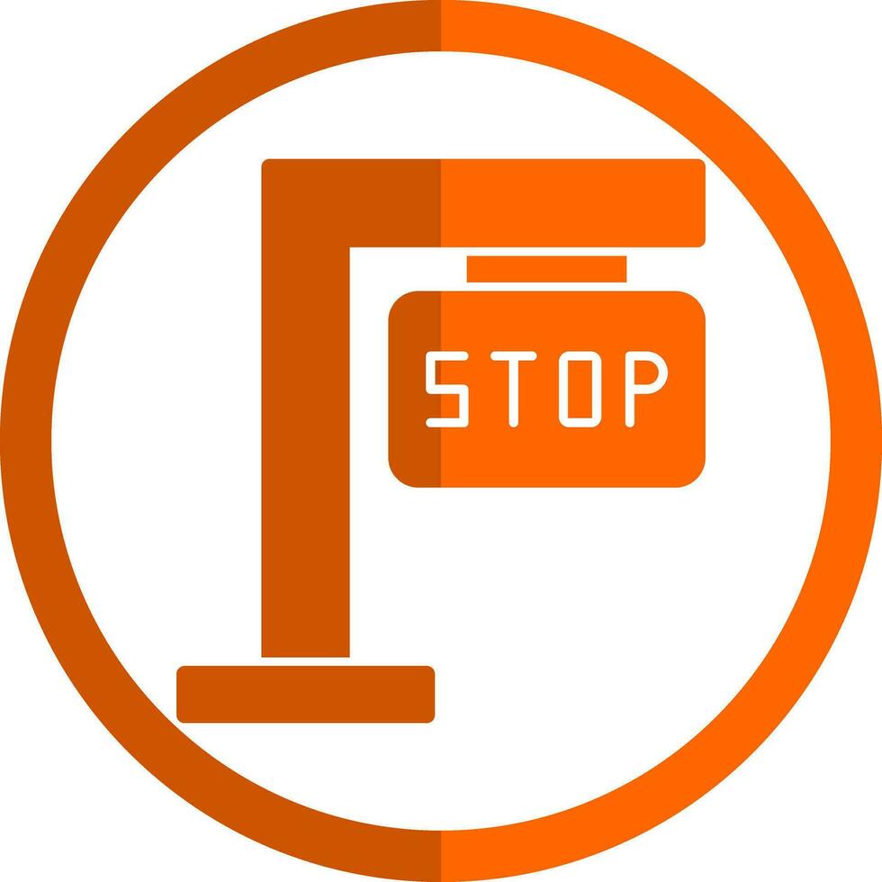 Stop sign Vector Icon Design