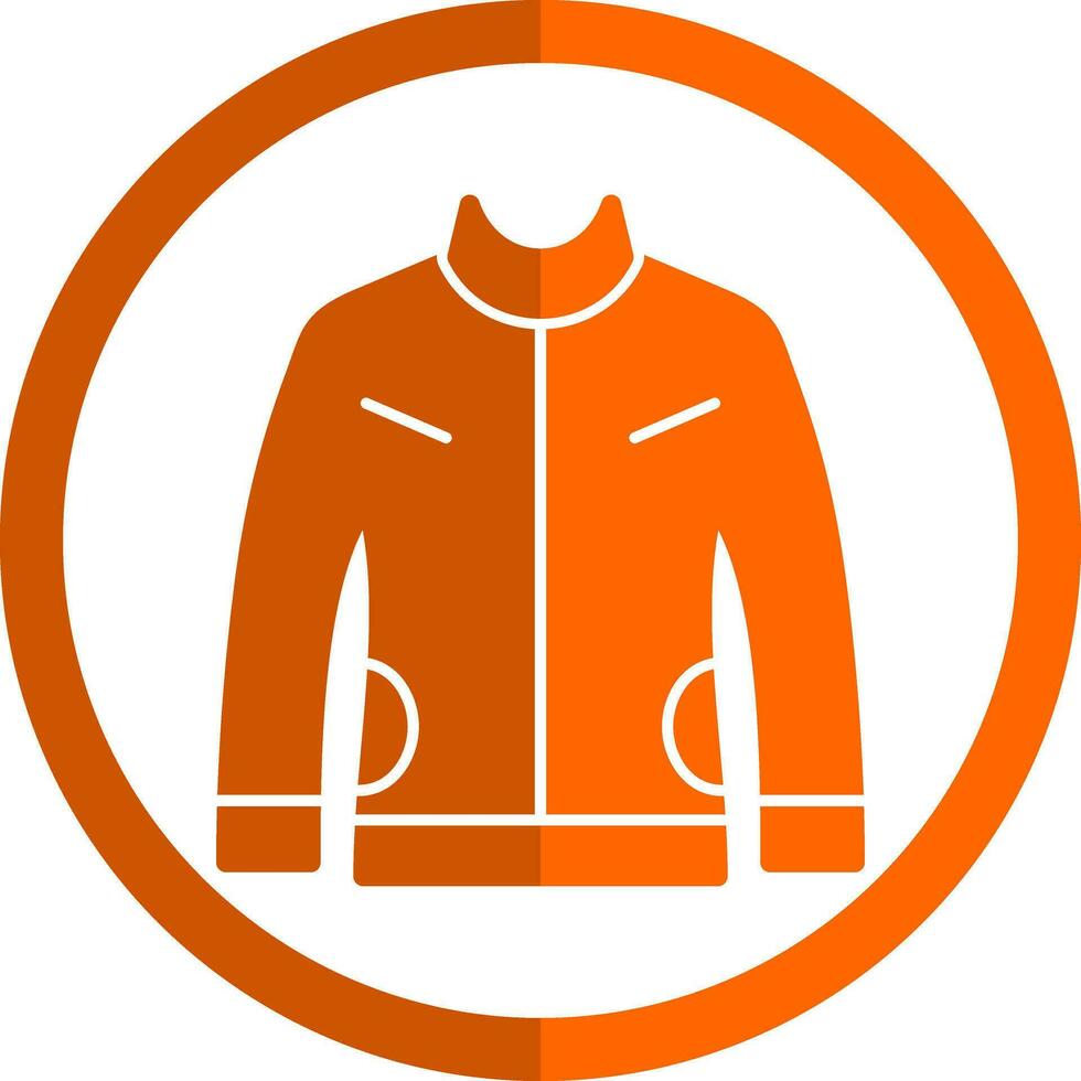 Leather jacket Vector Icon Design