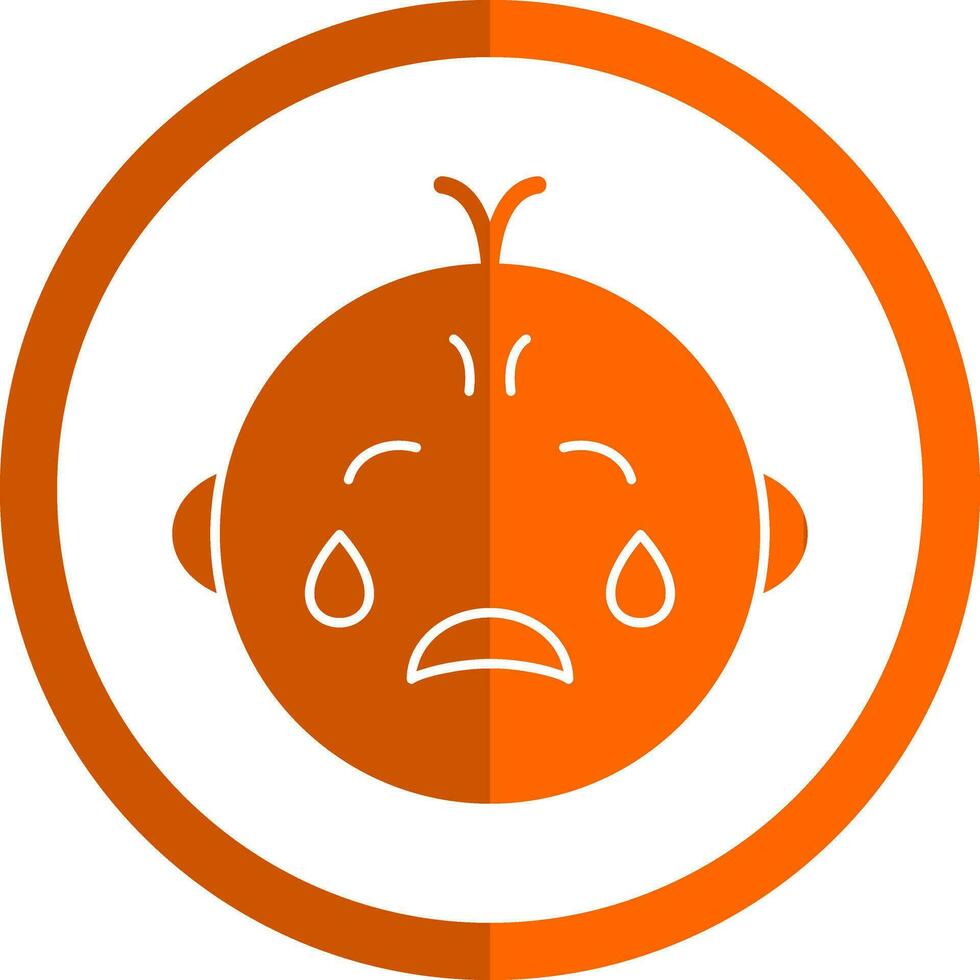 Baby crying Vector Icon Design