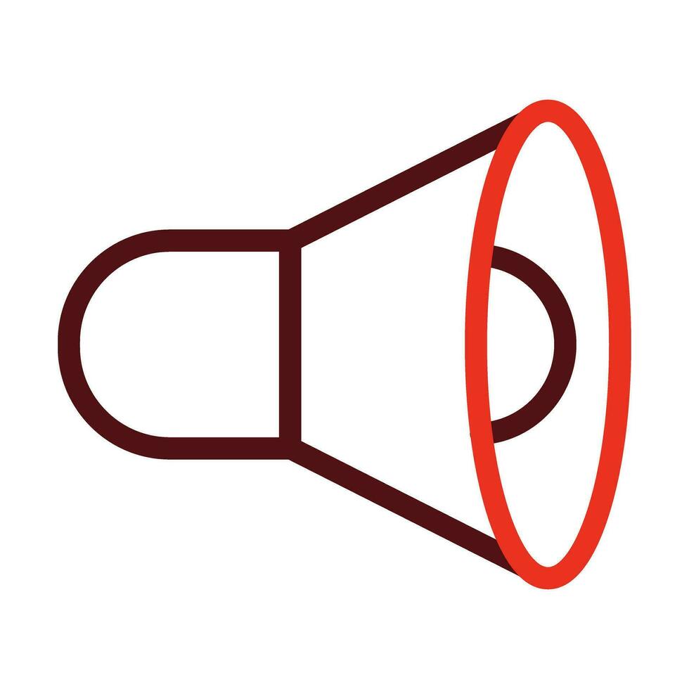 Speaker Vector Thick Line Two Color Icons For Personal And Commercial Use.