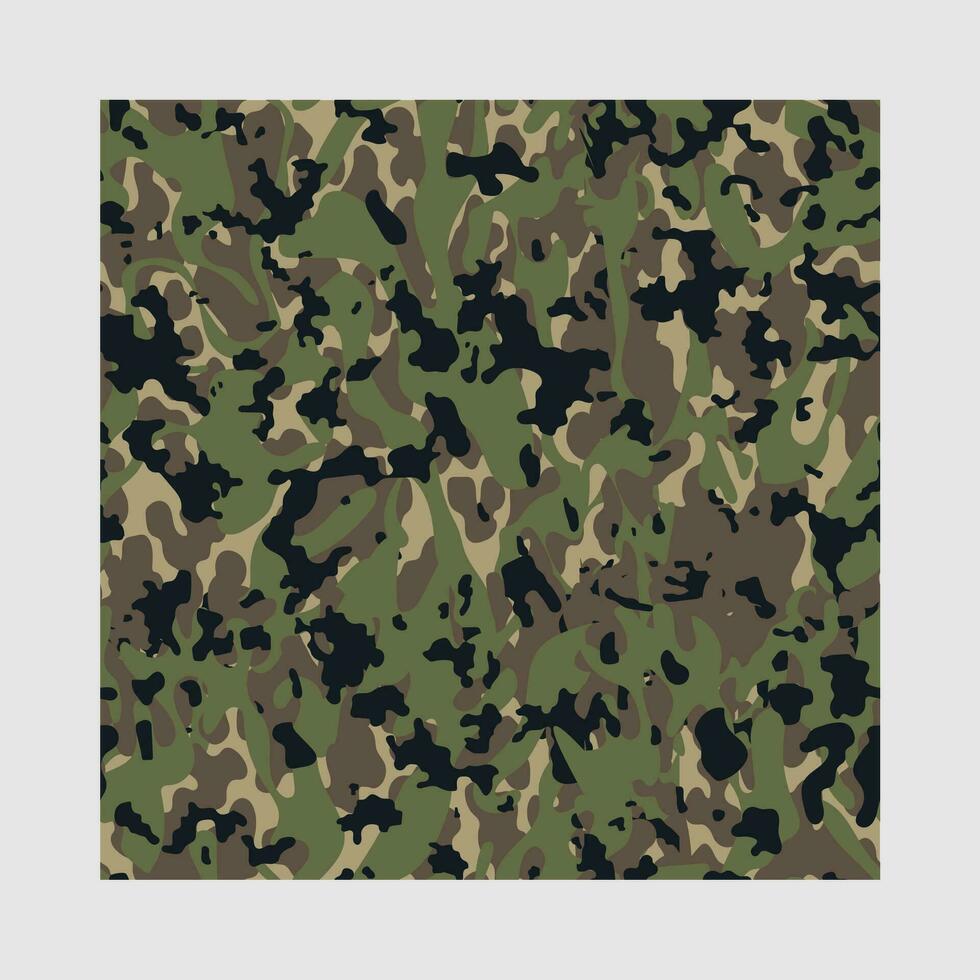 seamless camouflage military repeat vector