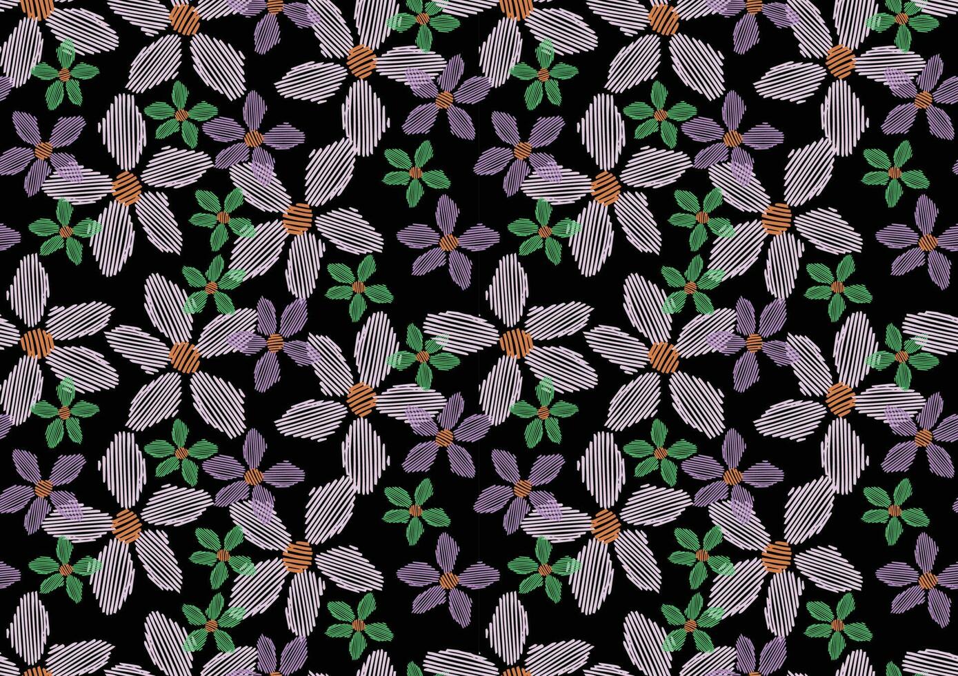 floral flower seamless pattern vector