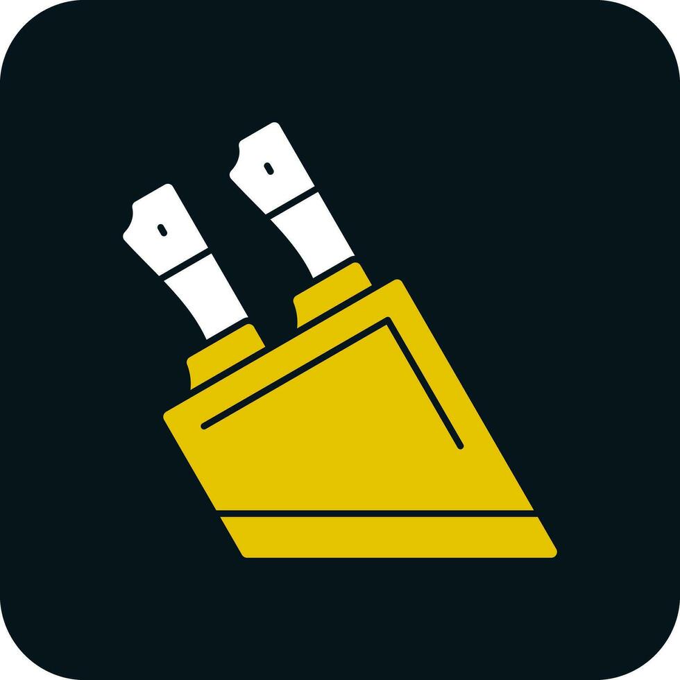 Knife block Vector Icon Design