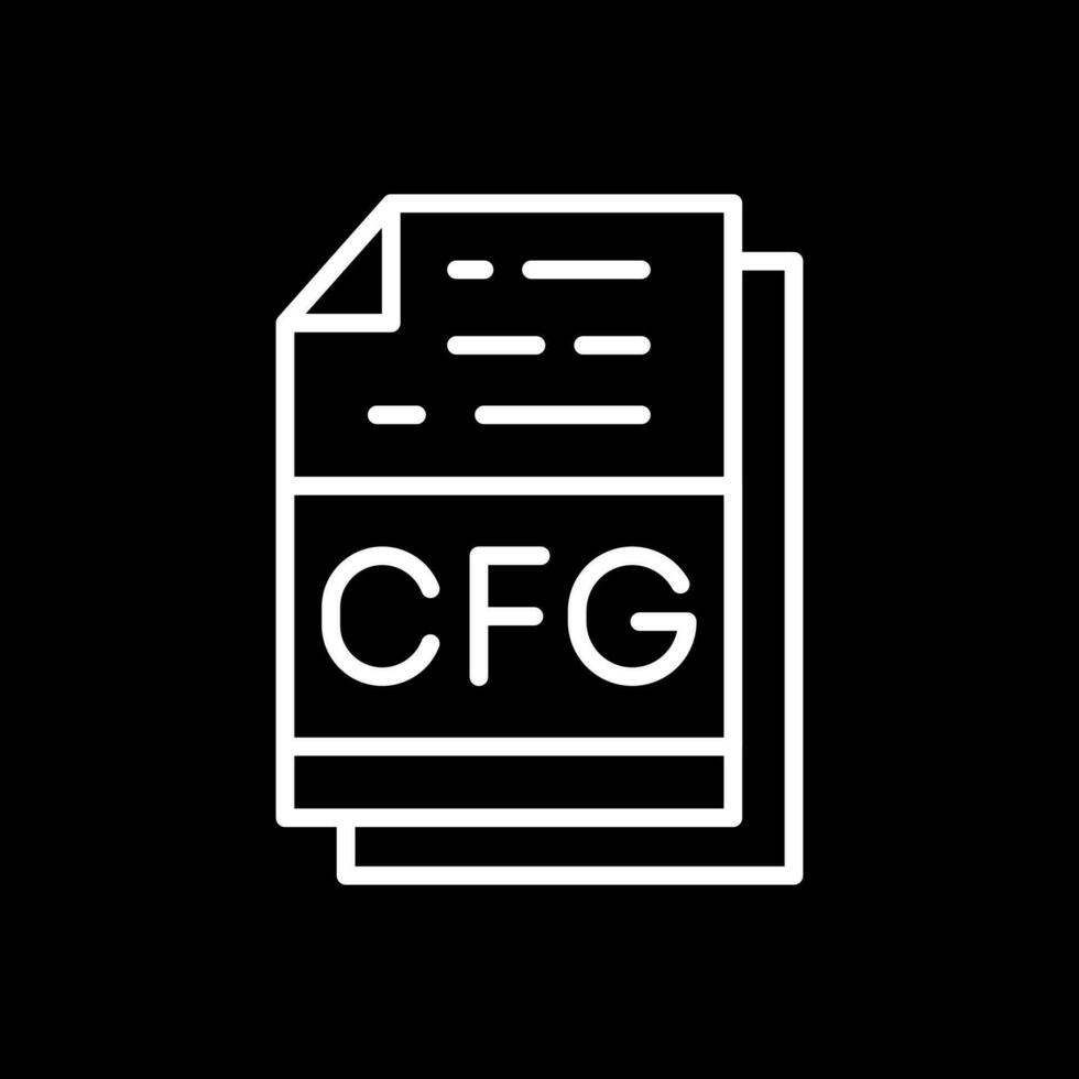 Cfg File Format Vector Icon Design