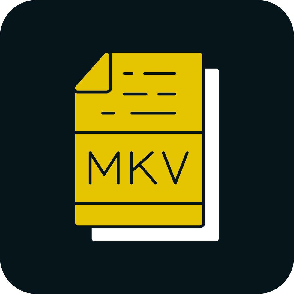 mkv vector icono diseño