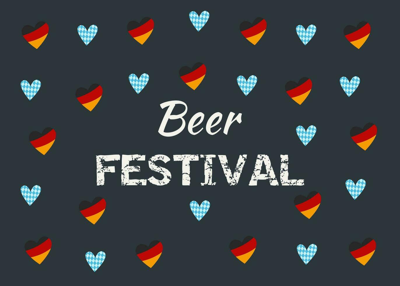 Oktoberfest. Beer festival in Germany. vector