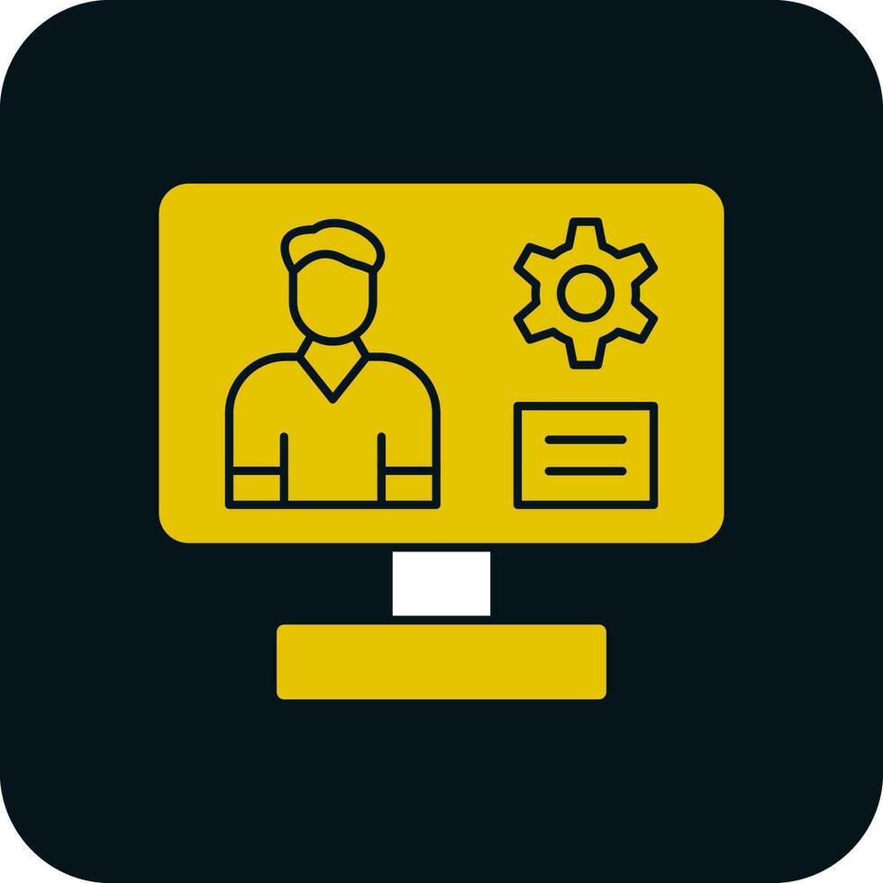 Content management system Vector Icon Design