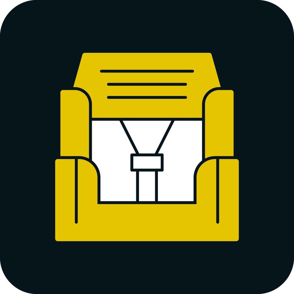 Car seat Vector Icon Design