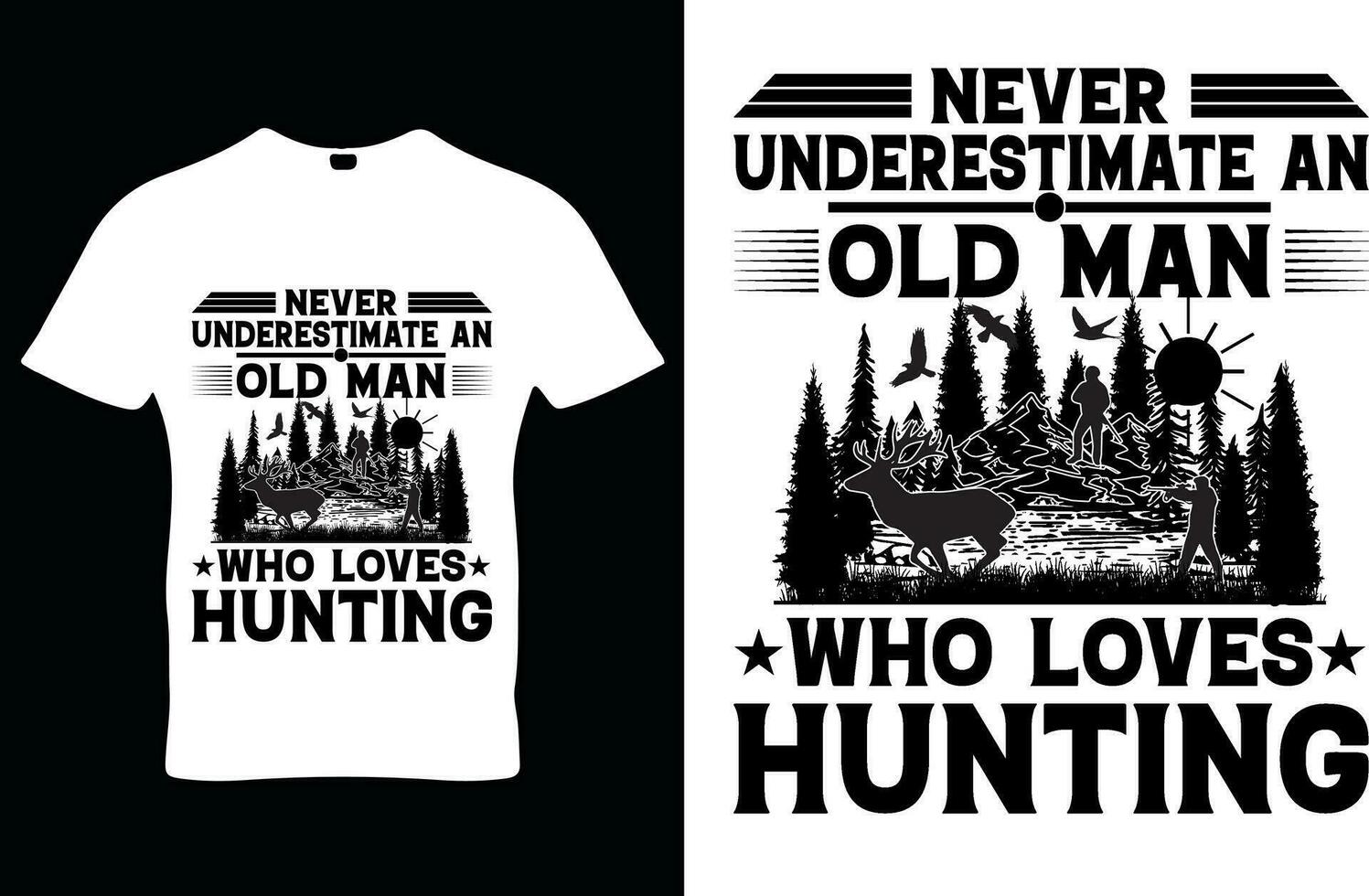 Hunting day father grandfather deer vector t-shirt design