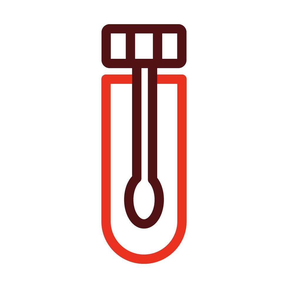Swab Vector Thick Line Two Color Icons For Personal And Commercial Use.