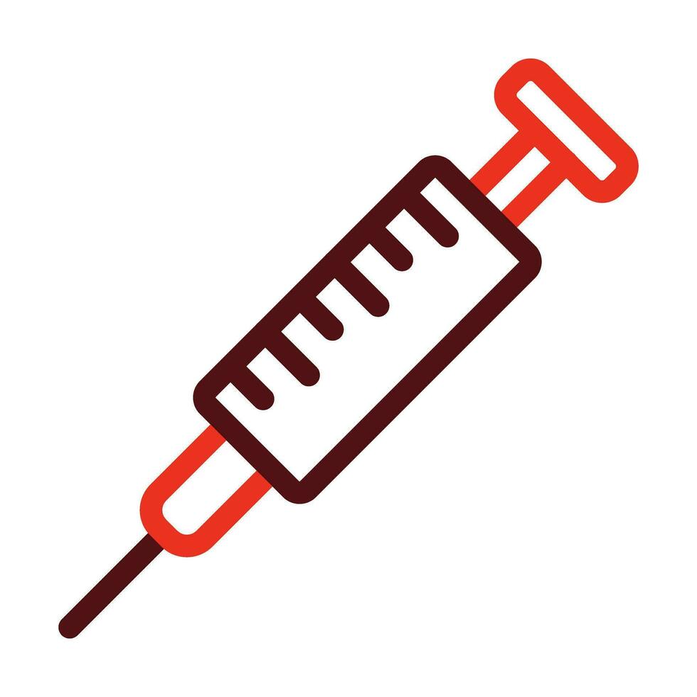 Injection Vector Thick Line Two Color Icons For Personal And Commercial Use.