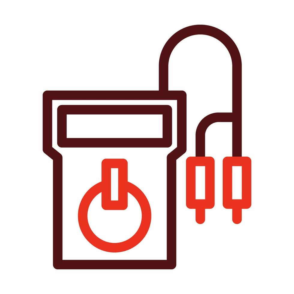 Tester Vector Thick Line Two Color Icons For Personal And Commercial Use.