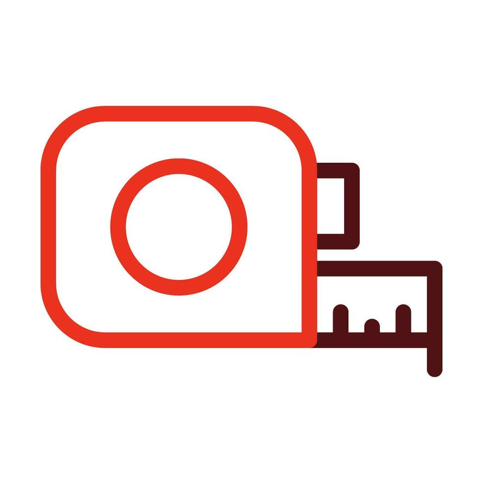 Measurement Vector Thick Line Two Color Icons For Personal And Commercial Use.