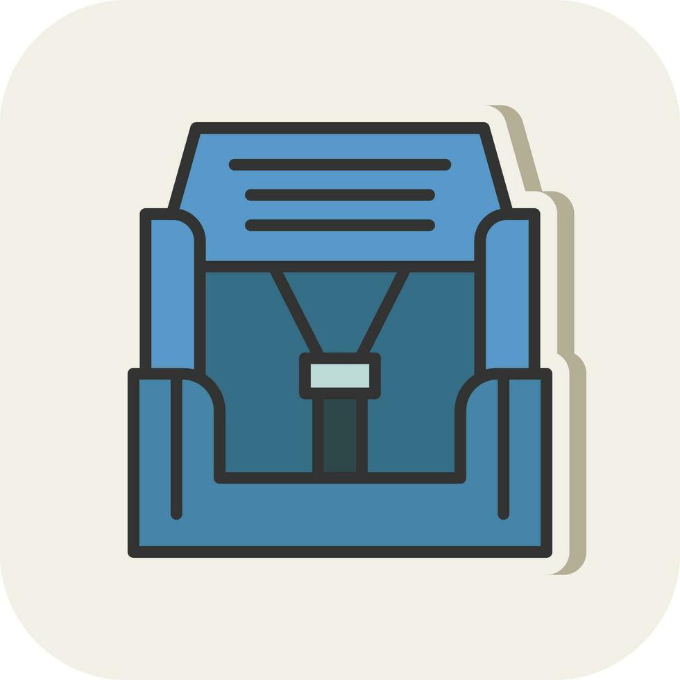 Car seat Vector Icon Design