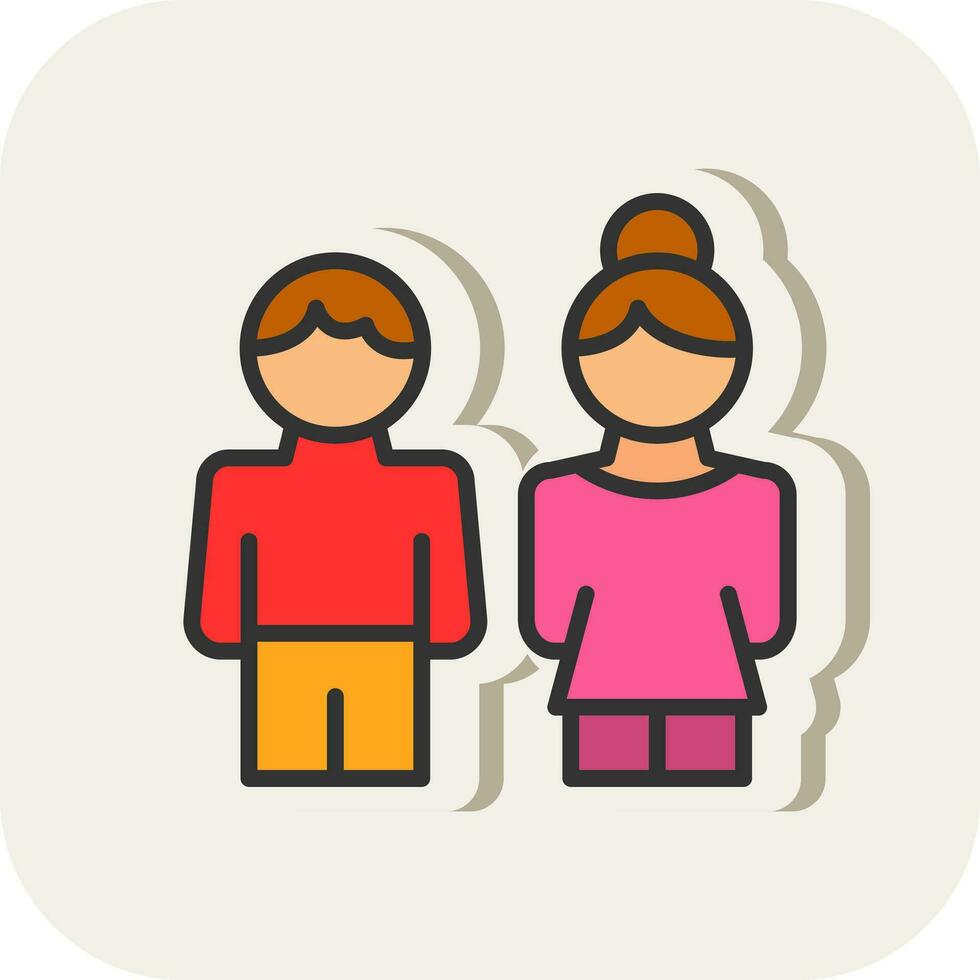 Children Vector Icon Design