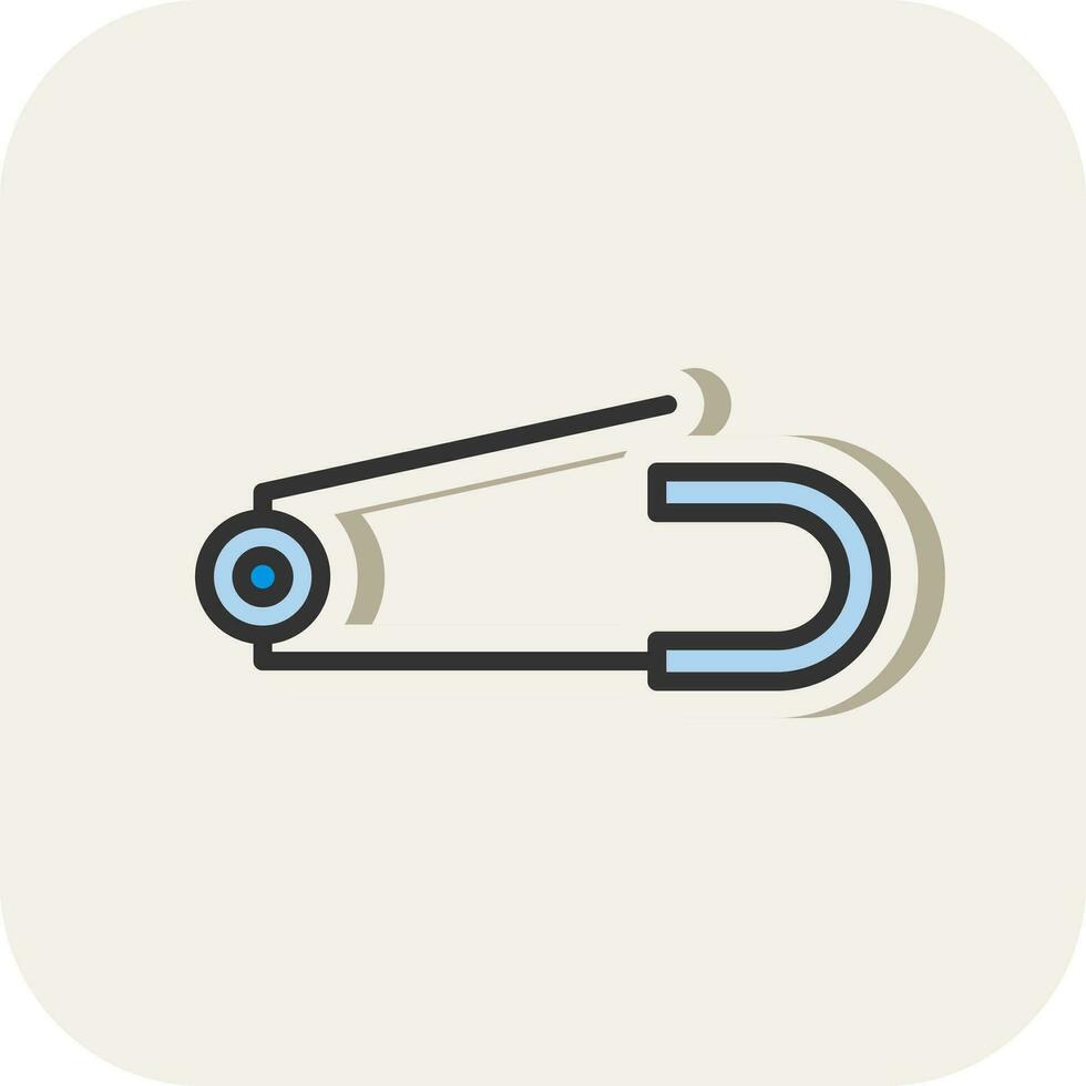 Safety pin Vector Icon Design