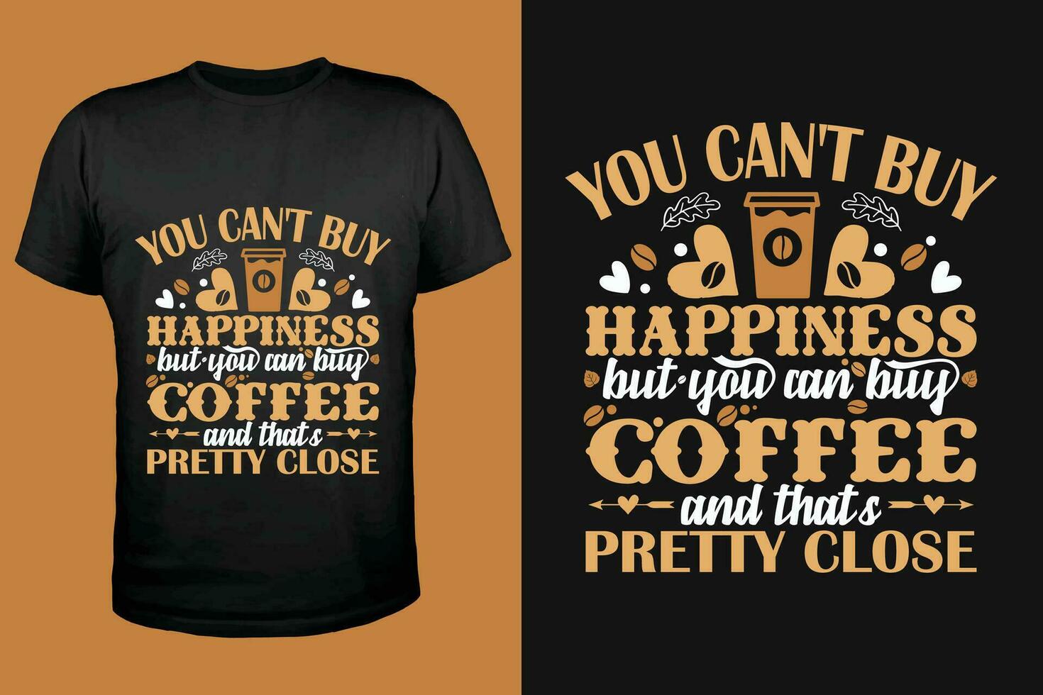 Coffee T-shirt Design Illustrations vector