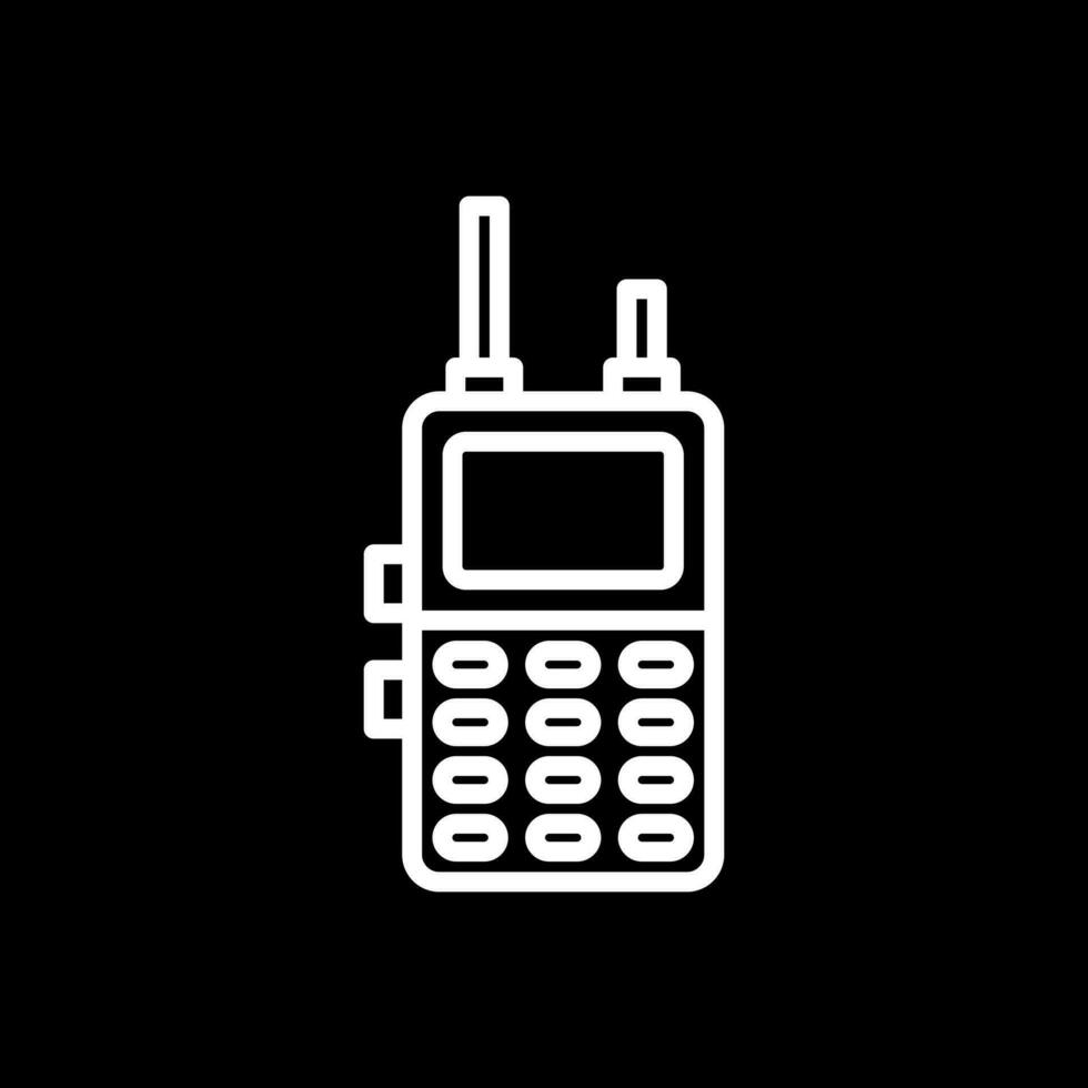 diseño de icono de vector de walkie talkie