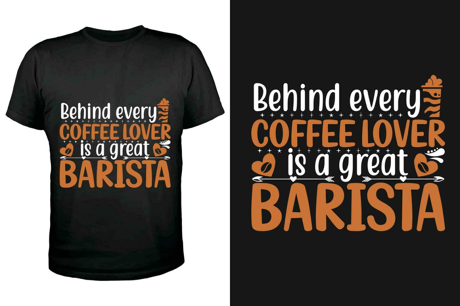 Hot Coffee T-shirt Design vector