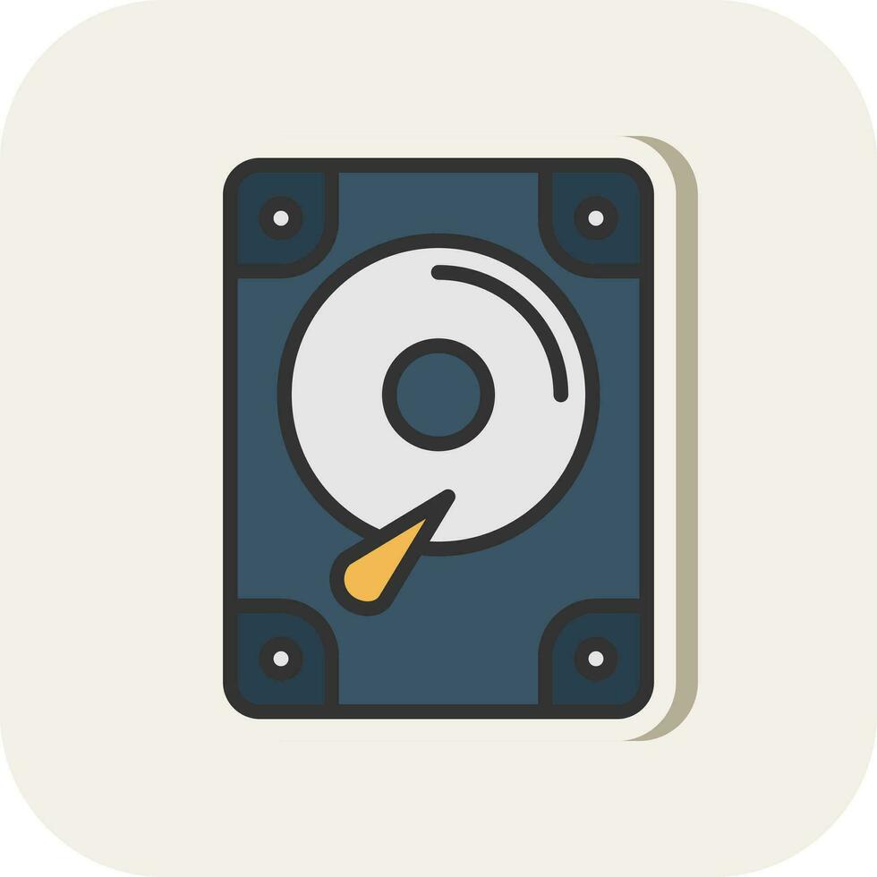 Hard disk drive Vector Icon Design