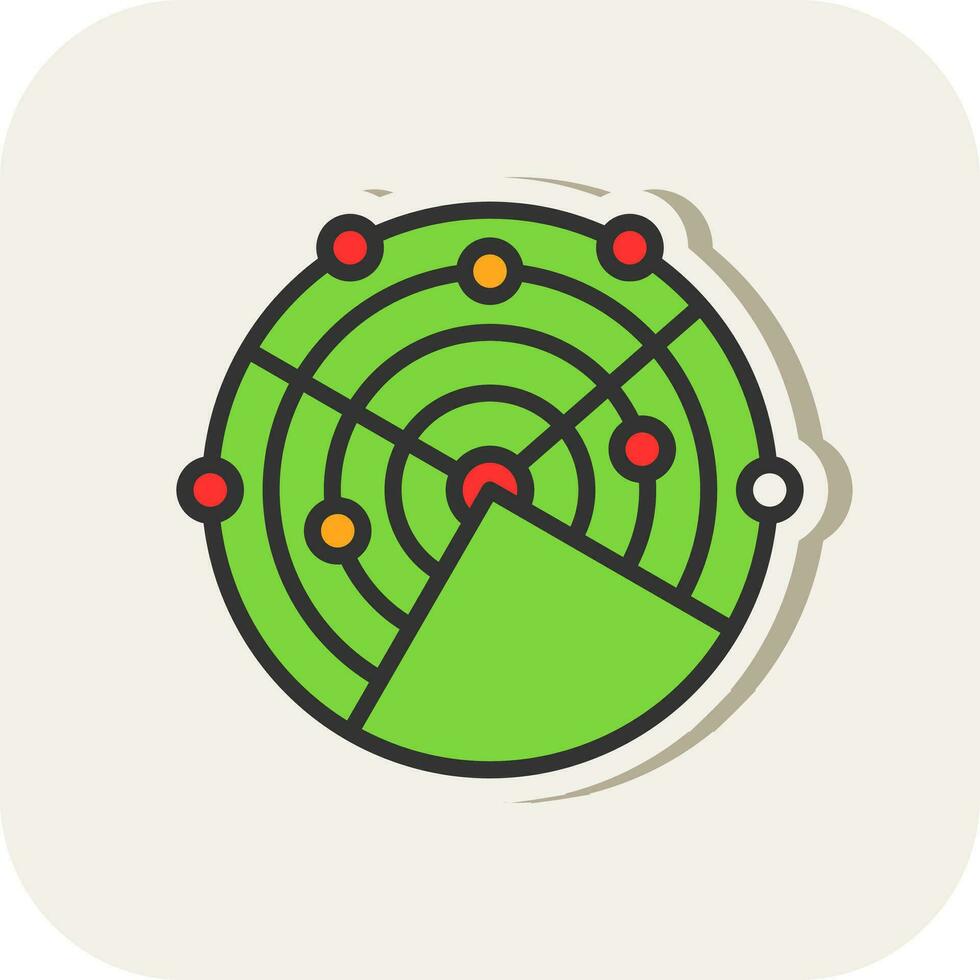 Radar Vector Icon Design