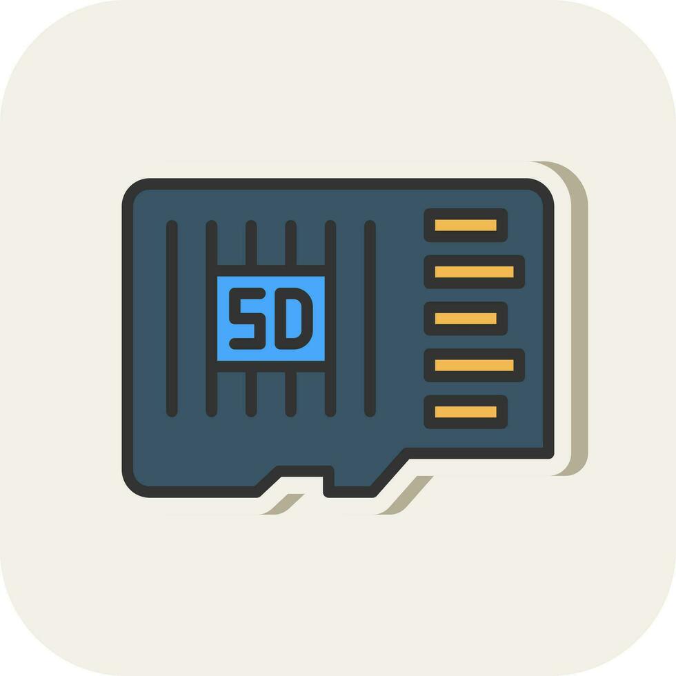 diseño de icono de vector de tarjeta sd