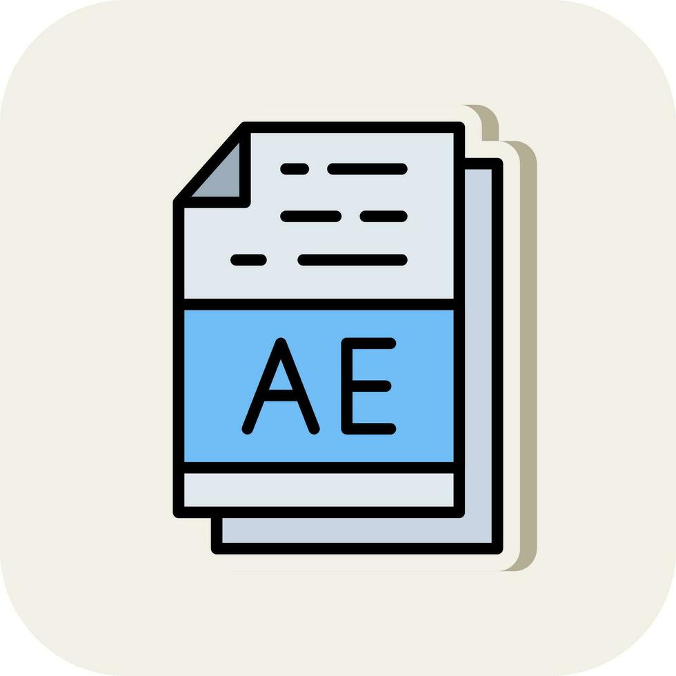 ae vector icono diseño