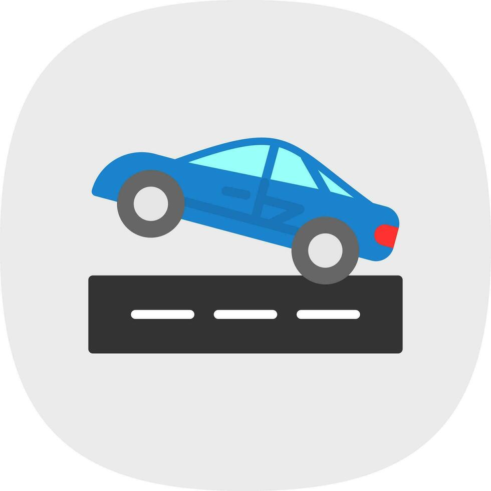 Drag racing Vector Icon Design