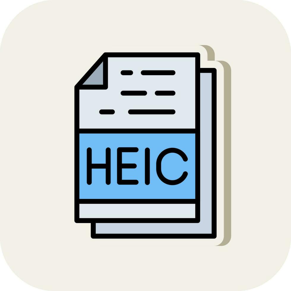 Heic Vector Icon Design