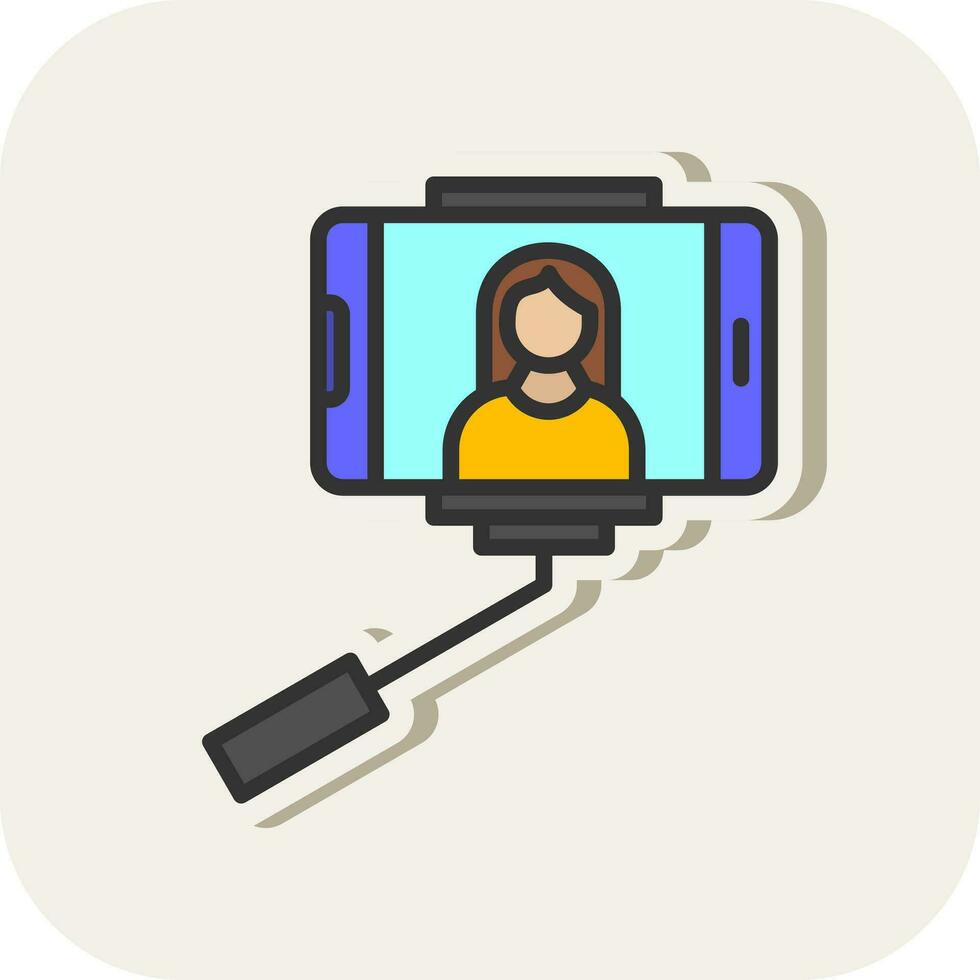 Selfie stick Vector Icon Design