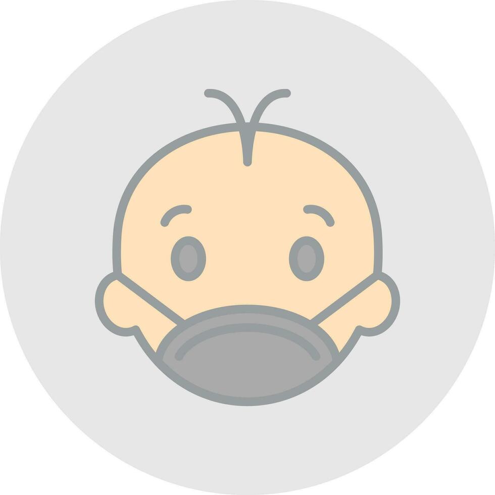Face mask Vector Icon Design