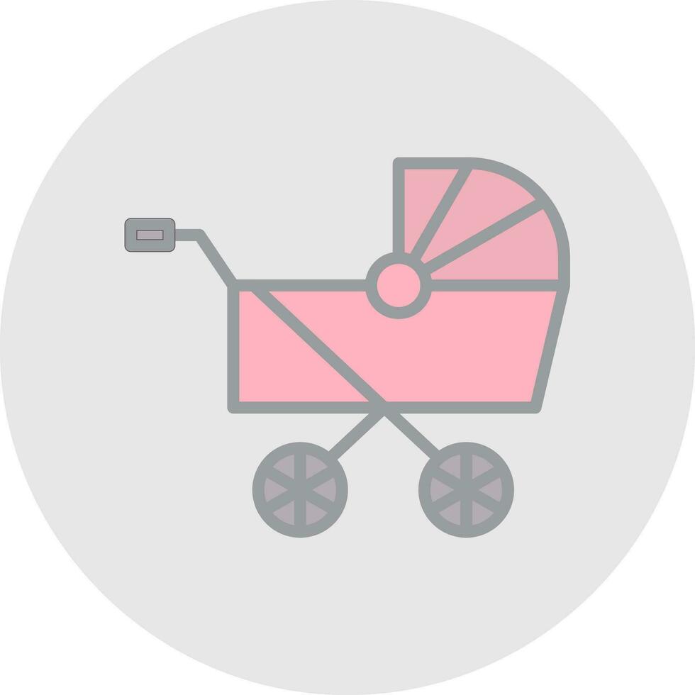 Pram Vector Icon Design