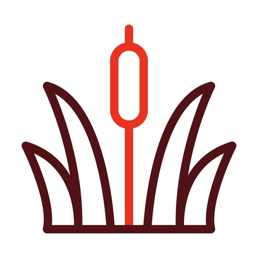 Reeds Vector Thick Line Two Color Icons For Personal And Commercial Use.