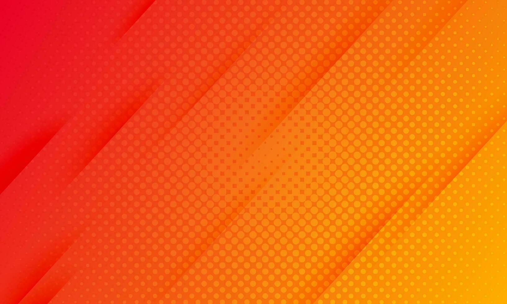 abstract orange and yellow color gradient and dot halftone for background vector illustration