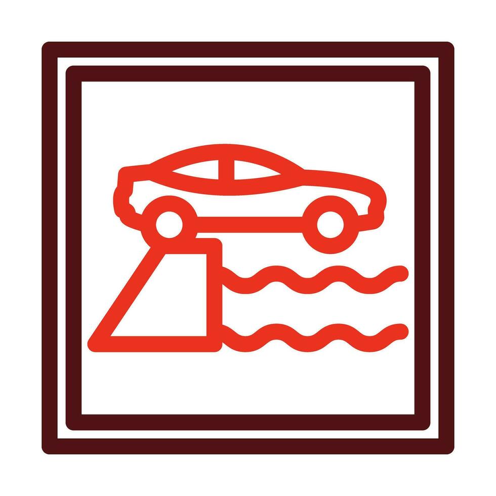 Harbour Vector Thick Line Two Color Icons For Personal And Commercial Use.