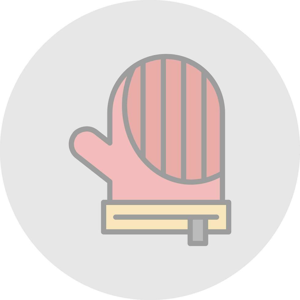 Oven mitts Vector Icon Design