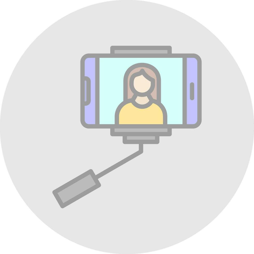 Selfie stick Vector Icon Design