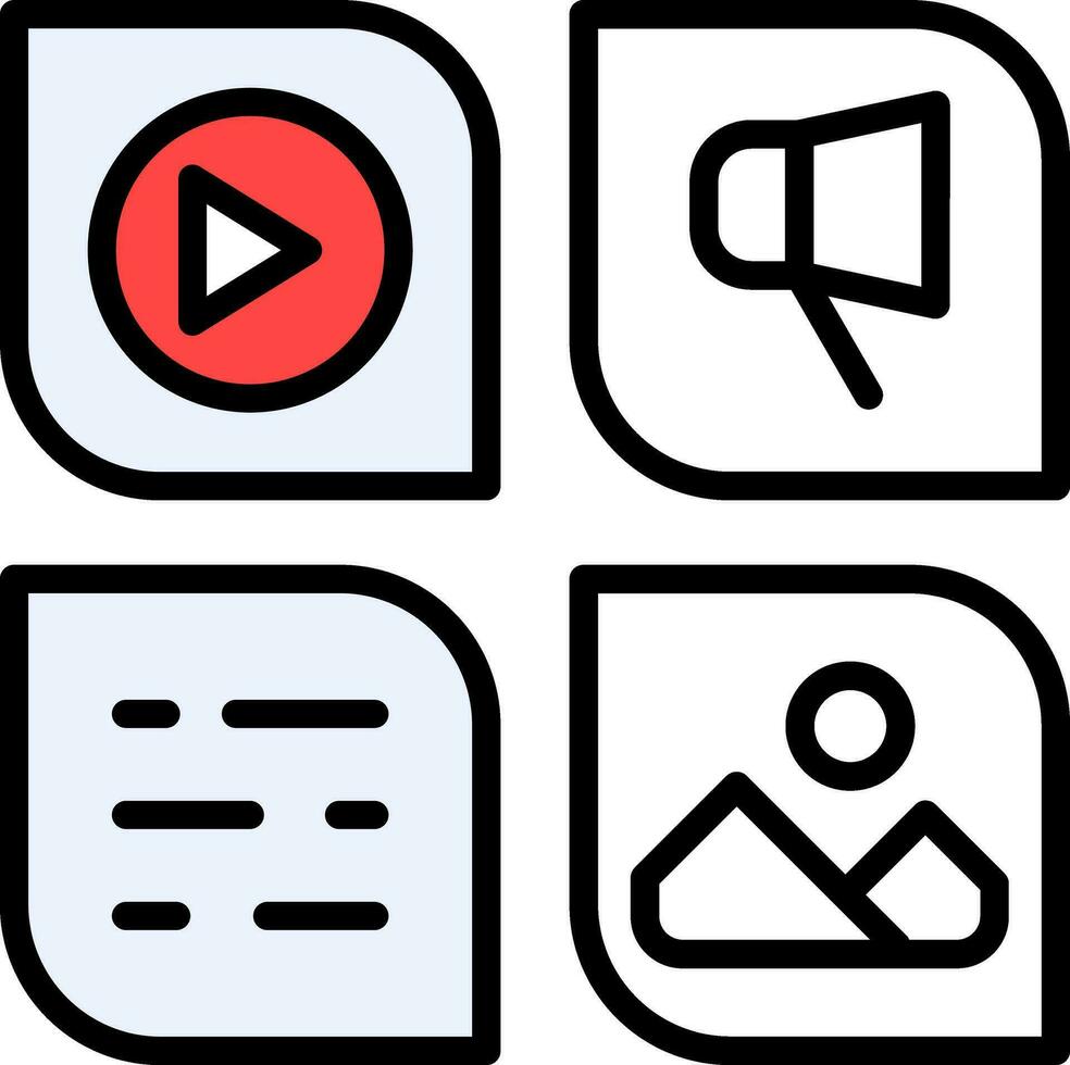 Social media Vector Icon Design