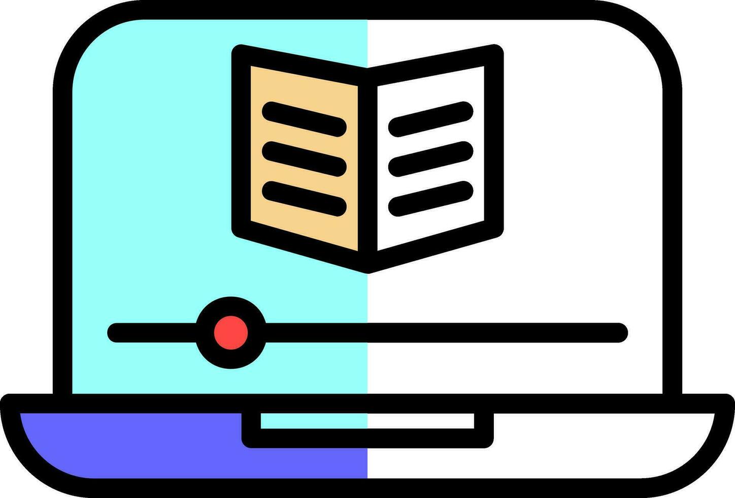 Educational video Vector Icon Design