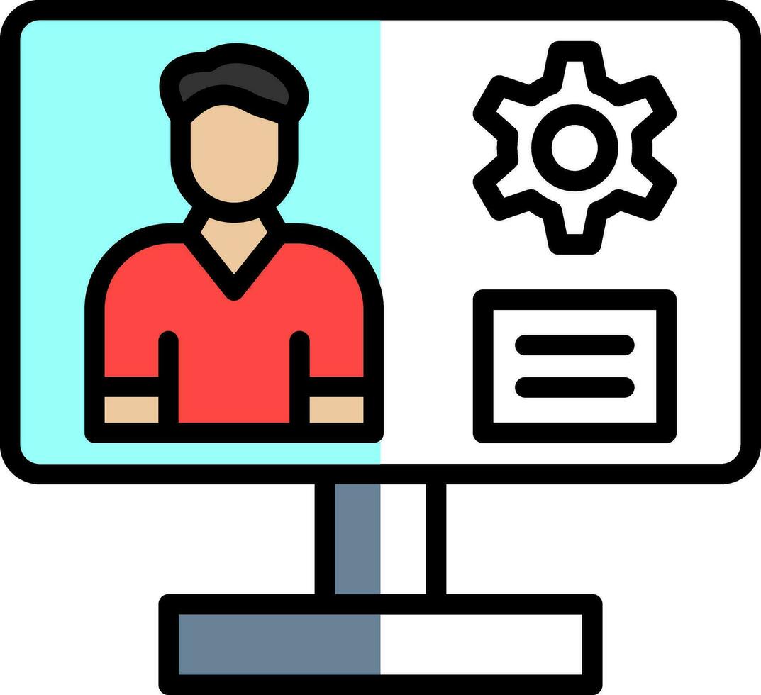 Content management system Vector Icon Design