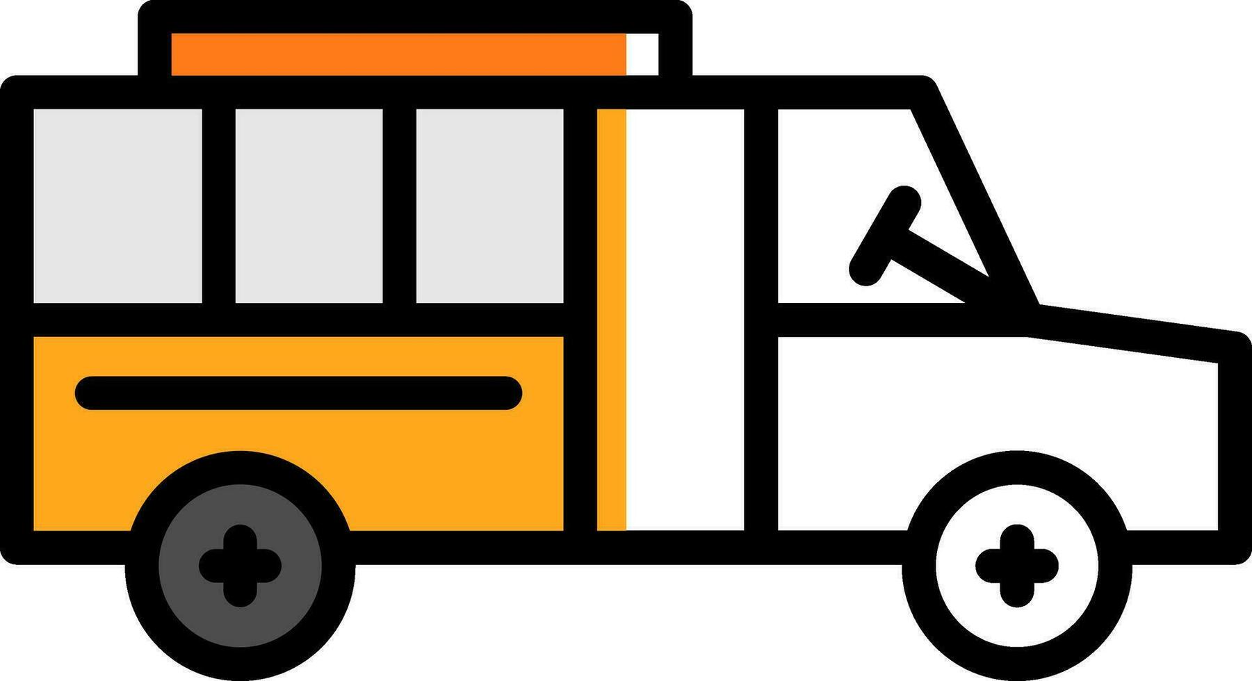 School bus Vector Icon Design