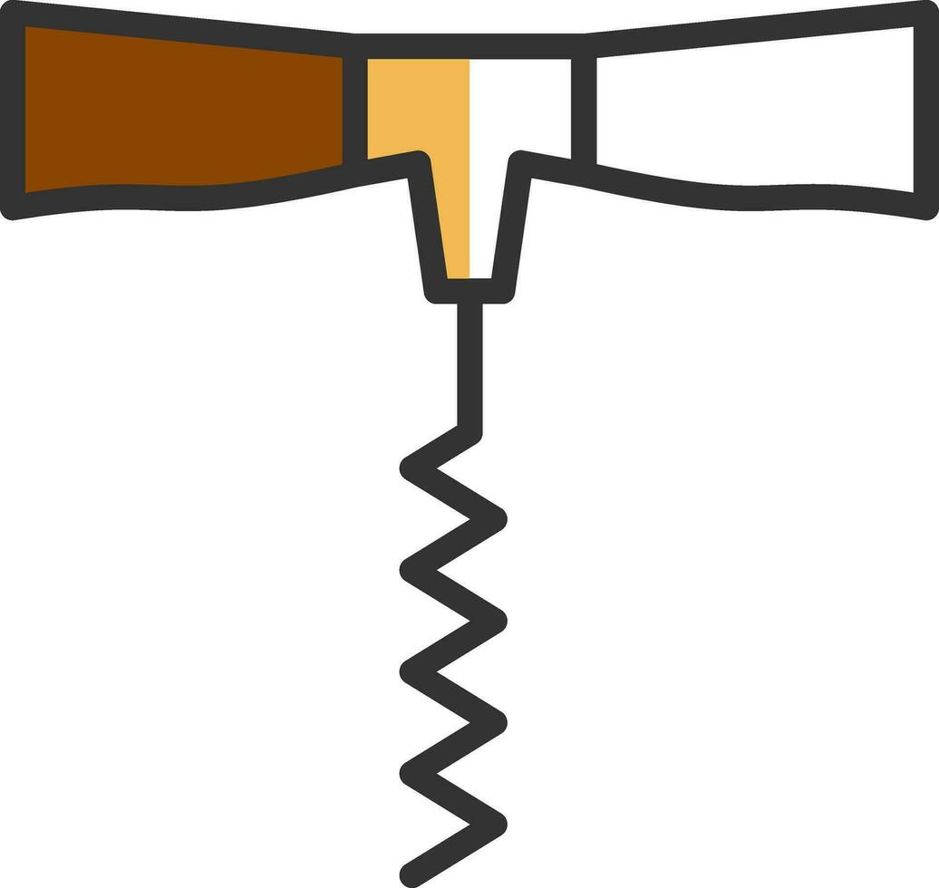 Corkscrew Vector Icon Design