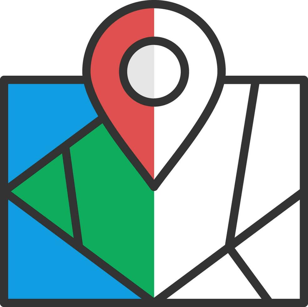 Map Vector Icon Design