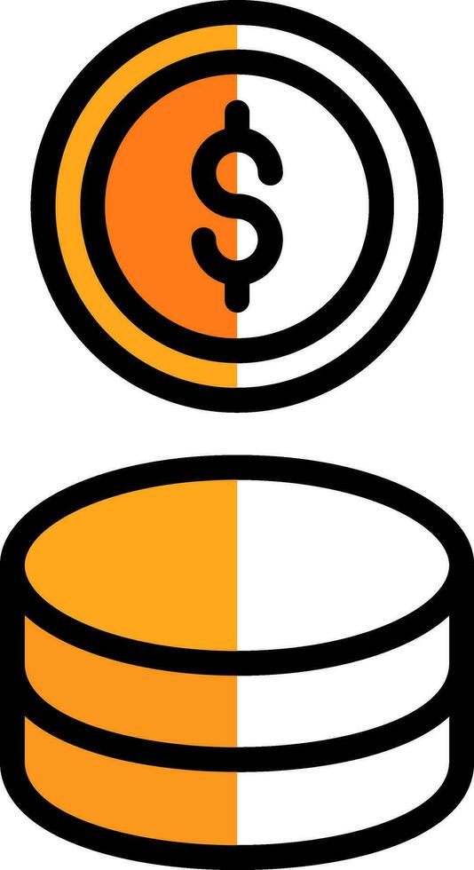 Coin Vector Icon Design