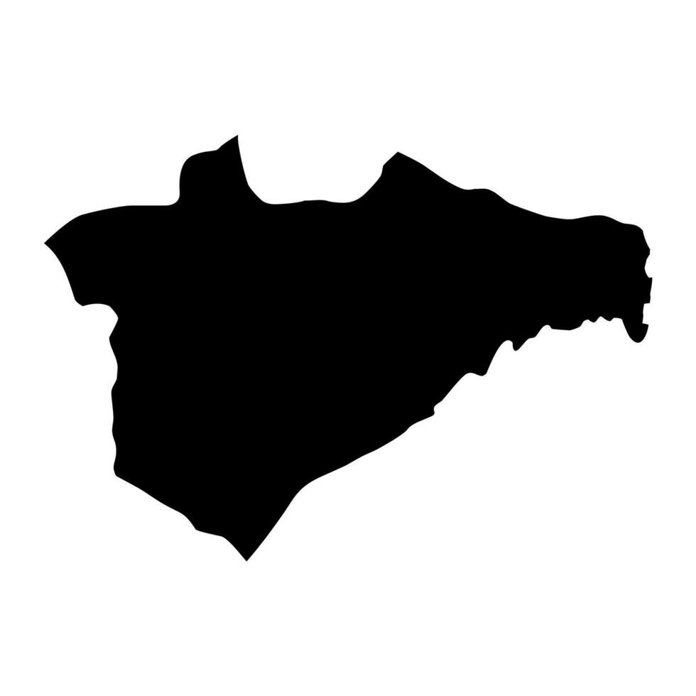 Jerusalem District map, administrative division of Israel. vector