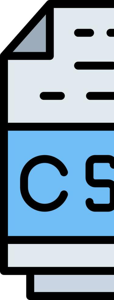 CSR File Format Vector Icon Design