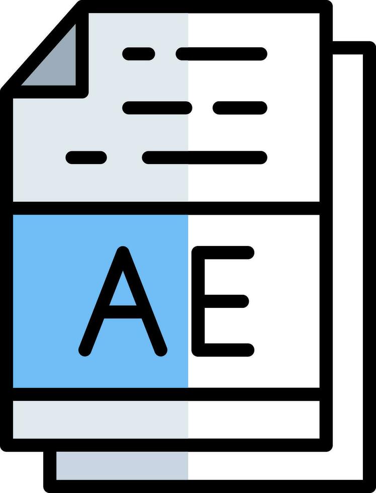 ae vector icono diseño