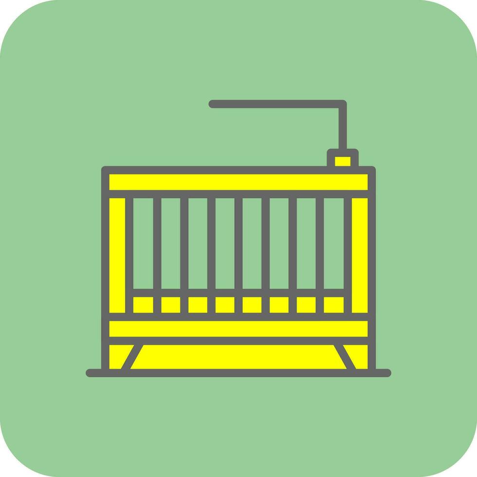 Crib Vector Icon Design