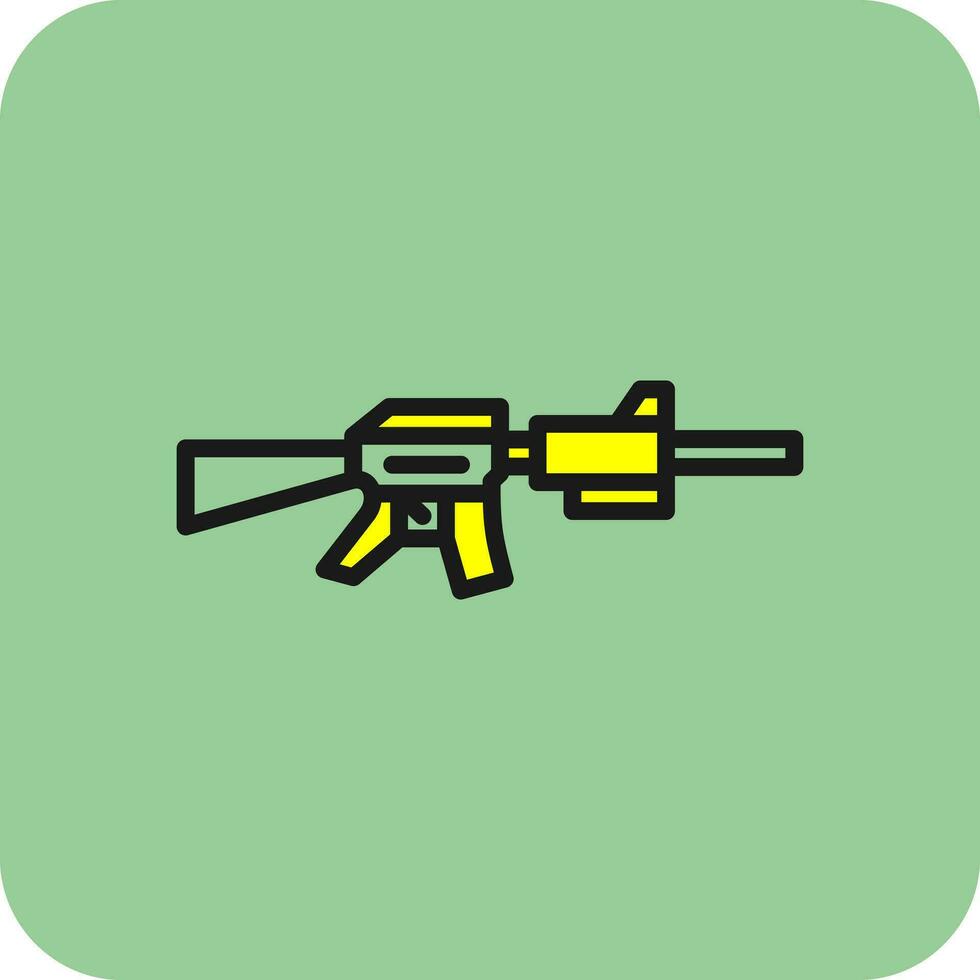 diseño de icono de vector de rifle